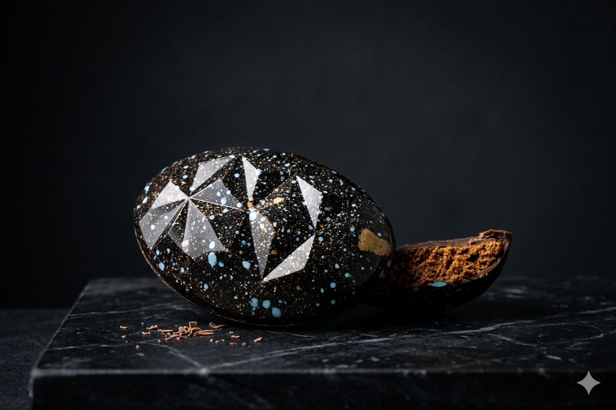 Hazelnut Geometric Egg