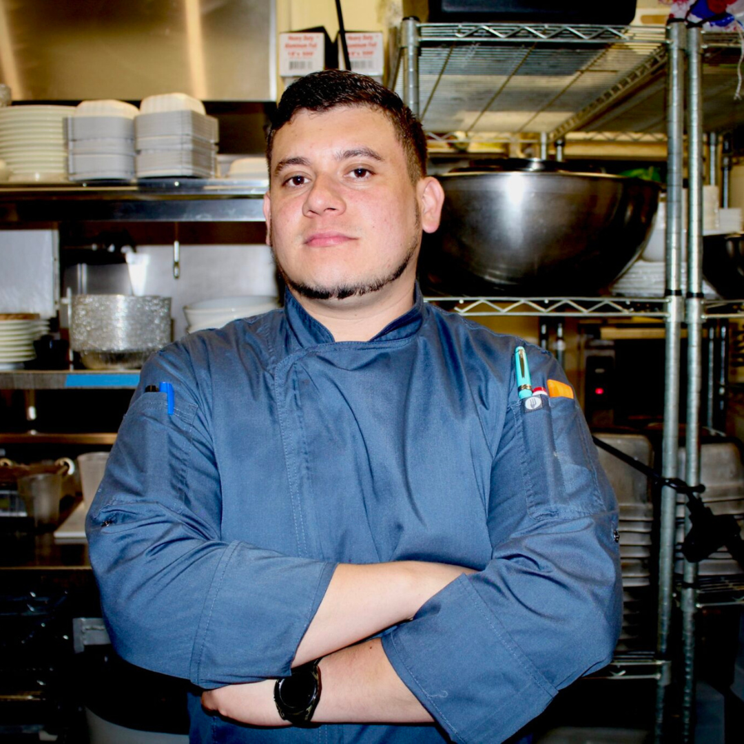 Orlando Paz, Chef de Cuisine, in The Conche kitchen