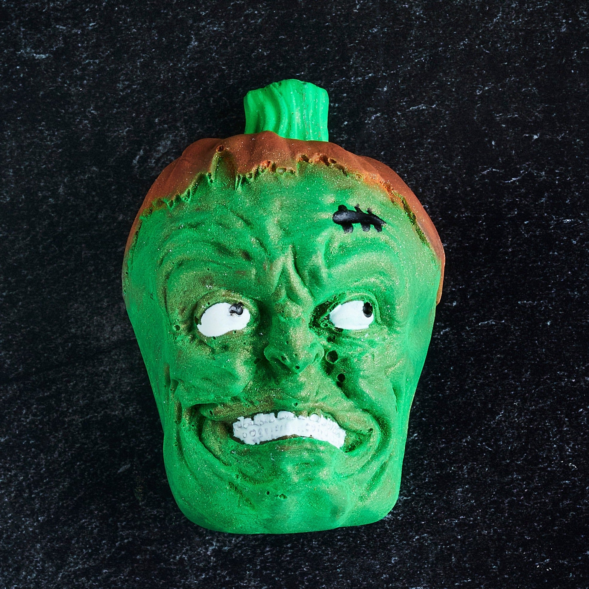 Peanut Butter Pretzel Frankenstein Head